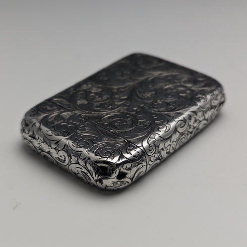 1889年 英国アンティーク 純銀製 ヴェスタケース マッチケース Frederick Marson