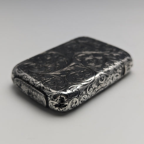 1889年 英国アンティーク 純銀製 ヴェスタケース マッチケース Frederick Marson