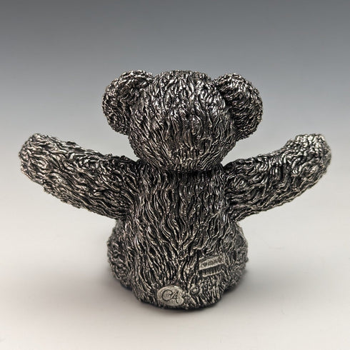 英国 カントリーアーティスト社 テディベア 純銀張り彫刻 フィギュリン