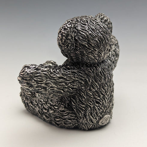 英国 カントリーアーティスト社 テディベア 純銀張り彫刻 フィギュリン