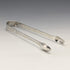 1791 Georgian British Antique Sterling Silver Sugar Tong 33g Samuel Godbehere & Edward Wigan