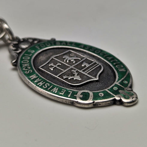 英國復古純銀阿爾伯特鏈 36 克純銀獎章鏈扣