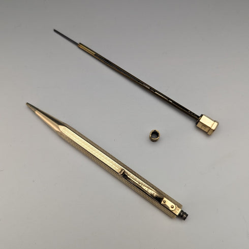 英国ヴィンテージ ヤード・オ・レッド ロールドゴールド製 ヘキサゴン 推進式ペンシル