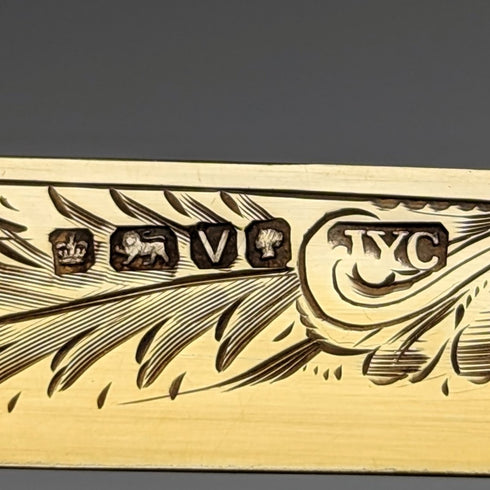 1888年 英国アンティーク 白蝶貝ハンドル 純銀ブレード 折りたたみペンナイフ ケース入