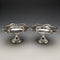 1910 British Antique Sterling Silver Compote Pair Diameter 14cm Total 328g Mappin & Webb