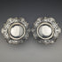 1910 British Antique Sterling Silver Compote Pair Diameter 14cm Total 328g Mappin & Webb