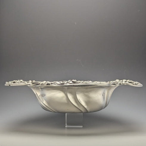 1898 年左右美國古董純銀碗直徑 30 厘米 517 克 Meriden Britannia