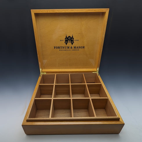英国ヴィンテージ フォートナム・メイソン 木製ボックス ナチュラル