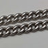1914年頃 英国アンティーク 純銀製ダブルアルバートチェーン 56g 純銀シールフォブ