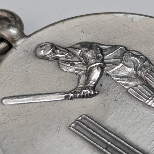 1930 年英國復古純銀板球獎章帶扣海軍、陸軍和空軍學院