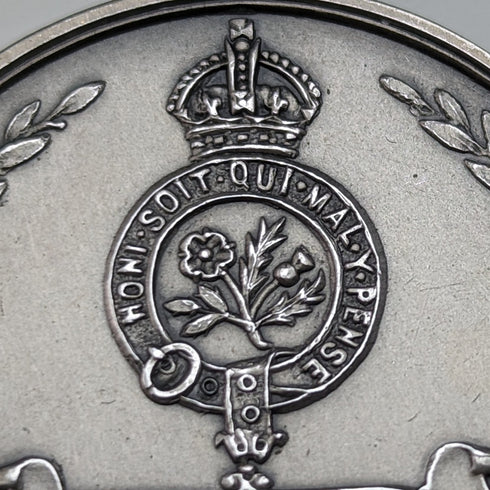 1930 年英國復古純銀板球獎章帶扣海軍、陸軍和空軍學院