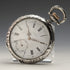 Around 1911 Antique Longines pocket watch Relief engraving Silver side open face Works well
