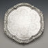 1895年 英国アンティーク 純銀製サルヴァ 直径22cm 363g CHARLES BOYTON