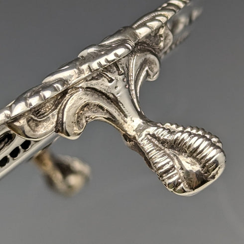 1895 年英國古董純銀薩爾瓦直徑 22 厘米 363 克 CHARLES BOYTON