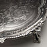 1895年 英国アンティーク 純銀製サルヴァ 直径22cm 363g CHARLES BOYTON