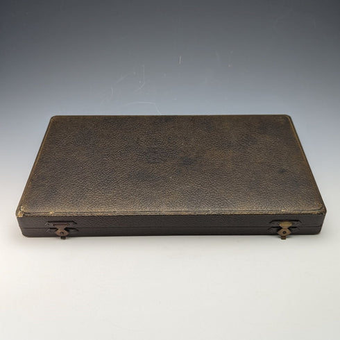 1950年頃 英国ヴィンテージ シルバープレート製 サービングカトラリーセット ケース入 WALKER&HALL