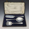 Around 1950 British vintage silver-plated serving cutlery set in case WALKER&HALL