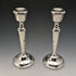 1984 British Vintage Sterling Silver Candle Stand Candelabra Pair Mappin & Webb