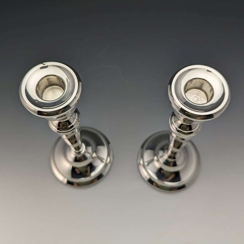 1984年 英国ヴィンテージ 純銀製 キャンドルスタンド 燭台ペア Mappin & Webb