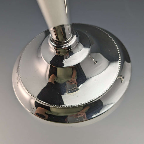 1984年 英国ヴィンテージ 純銀製 キャンドルスタンド 燭台ペア Mappin & Webb
