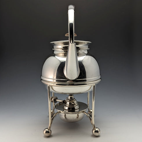 1930年頃 英国ヴィンテージ シルバープレート製 ケトル&バーナースタンドセット George Wish