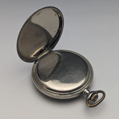 1920年頃 アンティーク オメガ 懐中時計 シルバープレート オープンフェース 訳あり