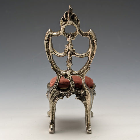 1920年代 真鍮製 椅子型 懐中時計ホルダー レッドシート