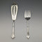 Late 19th century British antique silver plate server set GOLDSMITHS & SILVERSMITHS