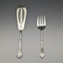 Late 19th century British antique silver plate server set GOLDSMITHS & SILVERSMITHS