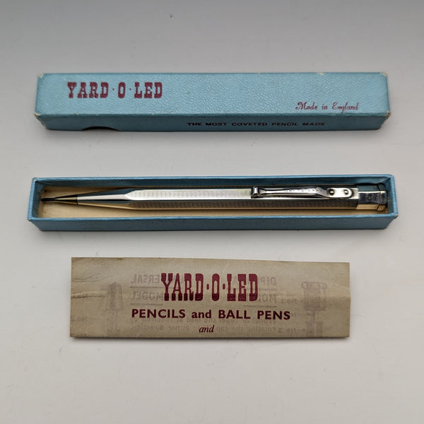 英国ヴィンテージ ヤード・オ・レッド ロールドシルバー ヘキサゴン 推進式ペンシル 紙箱入