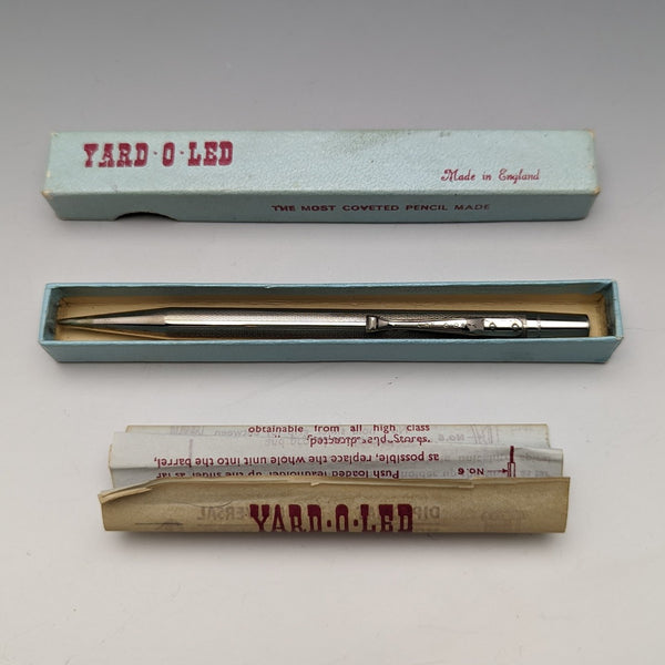 British Vintage Yard O Red Platinine Propelled Pencil in Paper Box