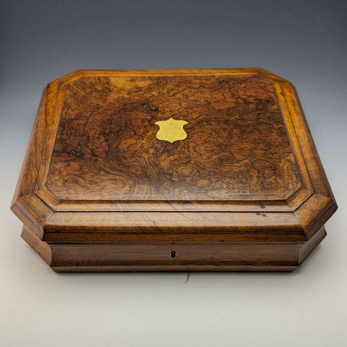 1864年 英国アンティーク 純銀製 デザートカトラリー 12ペアセット 計912g 木箱入り Harrison Brothers & Howson