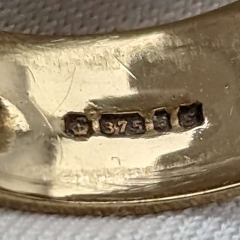 1972 British vintage jewelry K9 gold ring ring