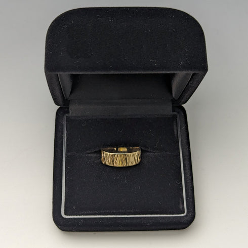 1972年 英国ヴィンテージジュエリー K9ゴールドリング 指輪