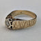 1972 British Vintage Jewelry Diamond K9 Gold Ring (Size 11) Engagement Ring