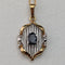 1965 British Vintage Jewelry K9 Gold & Sapphire Pendant Necklace