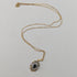 1965 British Vintage Jewelry K9 Gold & Sapphire Pendant Necklace