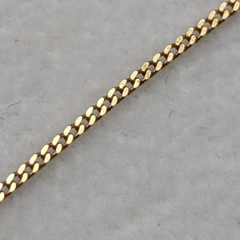 英国ヴィンテージジュエリー K9ゴールド&サファイア ハート型ペンダント ネックレス