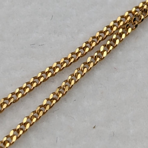 1965 British Vintage Jewelry K9 Gold & Sapphire Pendant Necklace