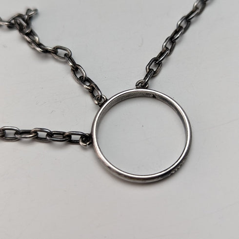 19世紀後半 米国アンティーク 純銀製シャトレーン ボトル、メモ、ペンシル