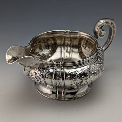1900 German antique 800 silver cream jug 180g Storck & Sinsheimer