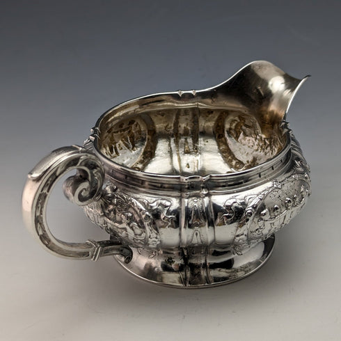 1900 German antique 800 silver cream jug 180g Storck & Sinsheimer