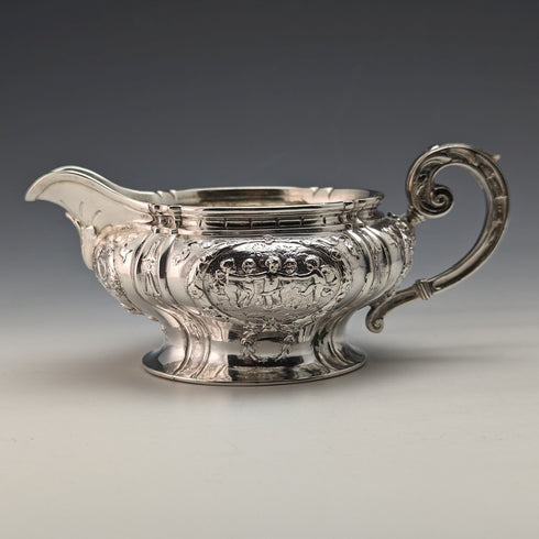 1900 German antique 800 silver cream jug 180g Storck & Sinsheimer