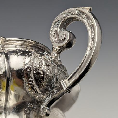 1900 German antique 800 silver cream jug 180g Storck & Sinsheimer