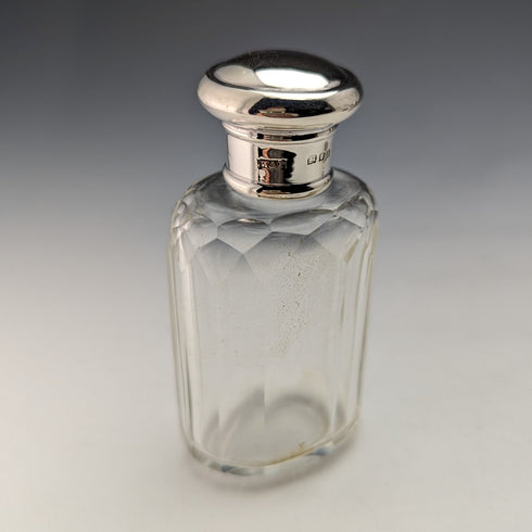 1924年頃 英国ヴィンテージ 純銀蓋 ガラスボトル4個セット
