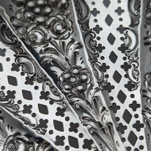 1895 年英國古董純銀貝殼盤帶腿 238 克 James Dixon