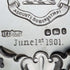 1895 年英國古董純銀貝殼盤帶腿 238 克 James Dixon