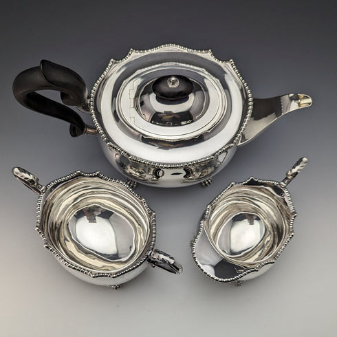 1920年頃年 英国アンティーク シルバープレート製 ティーセット Mappin & Webb