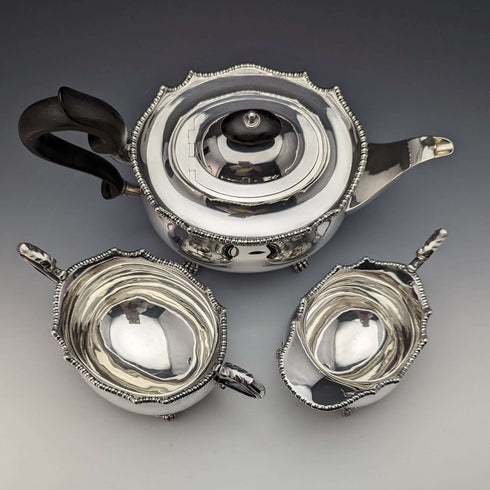 1920年頃年 英国アンティーク シルバープレート製 ティーセット Mappin & Webb