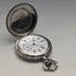 Around 1910 Antique Longines pocket watch Embossed female sculpture Silver side hunter Works well